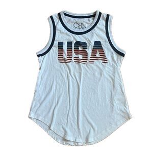 Chaser USA Tank Top White Size XS